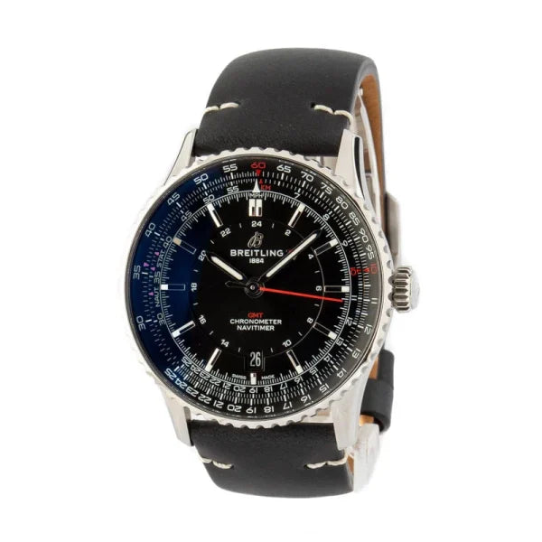 Breitling – A32310251B1P1 Navitimer GMT 41 Automatic Stainless Steel / Black