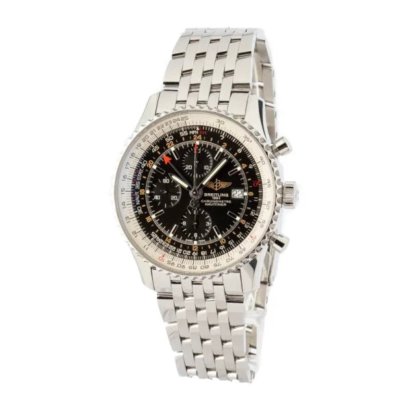Breitling – A2432212/B726/443A Navitimer World Stainless Steel / Black / Bracelet