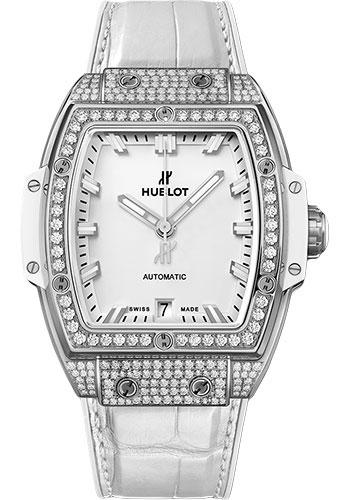 Hublot Spirit Of Big Bang Titanium White Pave Watch – 39 mm – White Dial-665.NE.2010.LR.1604