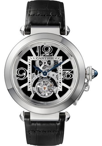 Cartier Pasha de Cartier Numbered Edition of 100 Watch – 42 mm White Gold Case – Gray Dial – Black Alligator Strap – W3030021