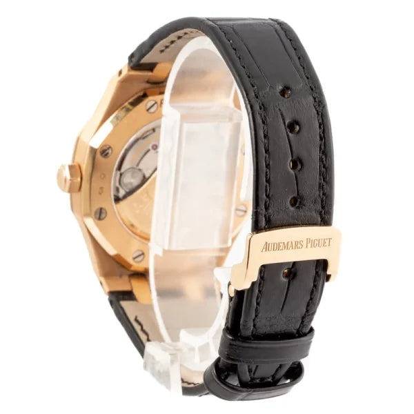 Audemars Piguet – 15450OR.OO.D002CR.01 Royal Oak 15450 Selfwinding Pink Gold / Black / Strap