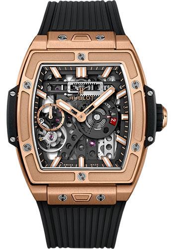 Hublot Spirit Of Big Bang MECA-10 King Gold Watch – 45 mm – Black Skeleton Dial-614.OX.1180.RX