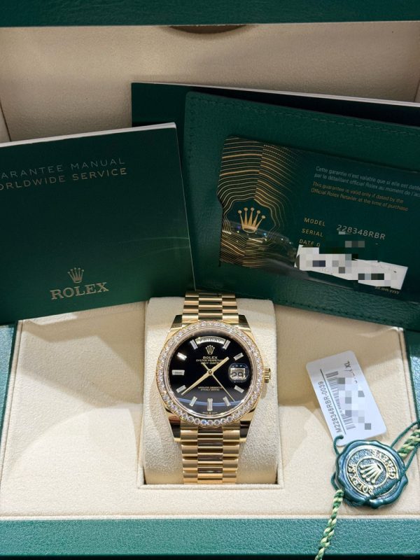 Day-Date 40 228348RBR Diamonds Bezel on President Bracelet