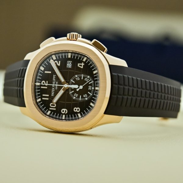 Patek Philippe Aquanaut Chronograph 5968 Rose Gold / Brown / Rubber- 5968R-001