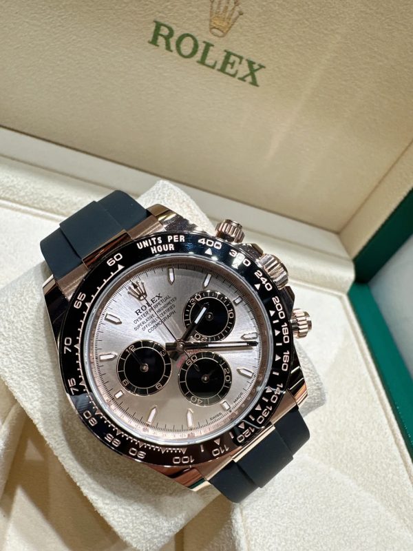 Daytona 126515 Black/RG Diamonds Dial on Oysterflex Strap