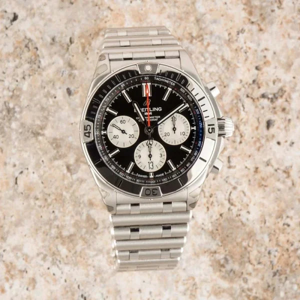 Breitling – AB0134101B1A1 Chronomat B01 42 Stainless Steel / Black / Rouleaux