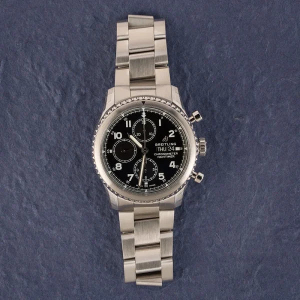 Breitling – A13314101B1A1 Navitimer 8 Chronograph 43 Stainless Steel / Black / Bracelet