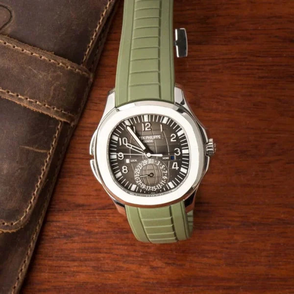 Patek Philippe – 5164A-001 Aquanaut Travel Time 5164 Stainless Steel /Green
