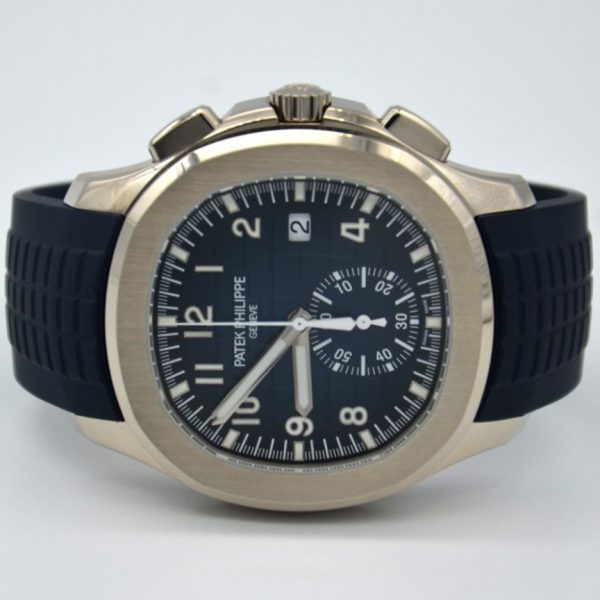 Patek Philippe  Aquanaut Chronograph 5968 White Gold / Blue / Rubber- 5968G-001