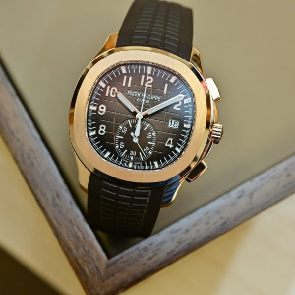 Patek Philippe Aquanaut Chronograph 5968 Rose Gold / Brown / Rubber- 5968R-001