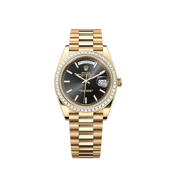 Rolex Day-Date 40, 18k Yellow Gold with Diamond-set, 40mm, Ref# 228398tbr-0041