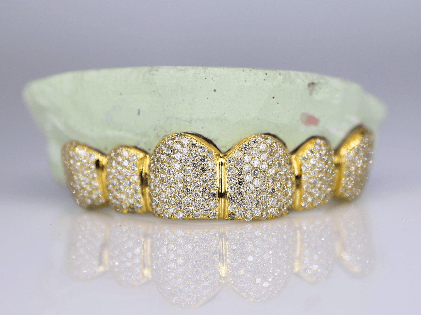 6 on 6 VVS Moissanite Diamond Grillz