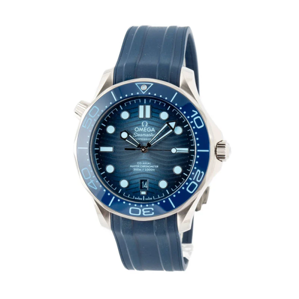 Omega Seamaster Diver 300M Master Co-Axial 42 Summer Blue / Rubber