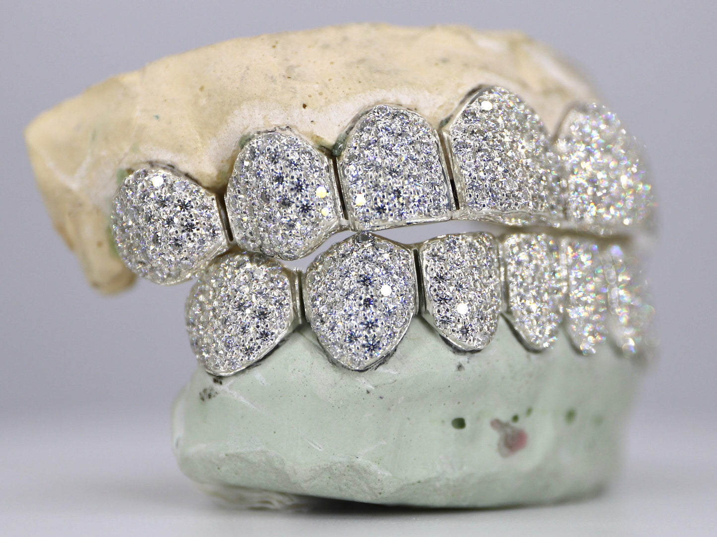 8 on 8 VVS Moissanite Diamond Grillz