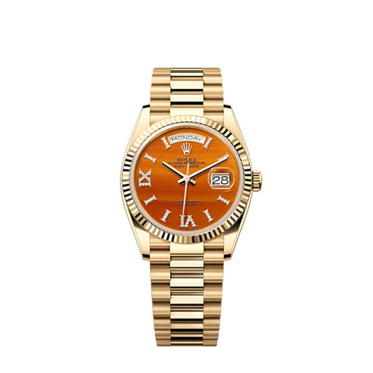 Rolex Day-Date 36, 18k Yellow Gold with Diamond-set, 36mm, Ref# 128238-0088
