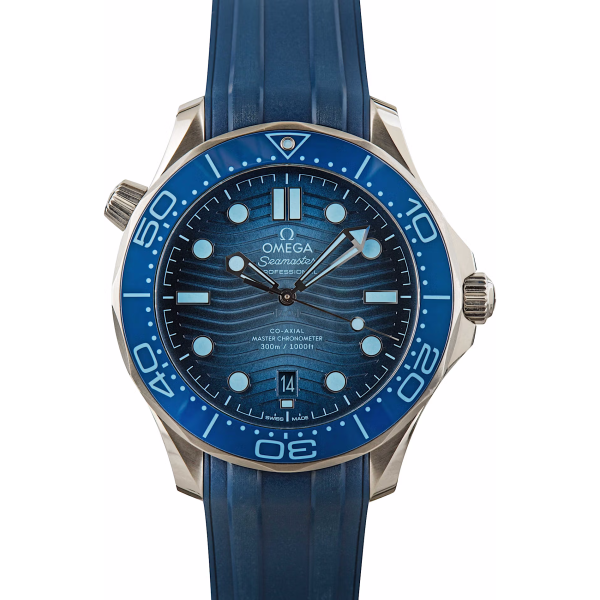 Omega Seamaster Diver 300M Master Co-Axial 42 Summer Blue / Rubber