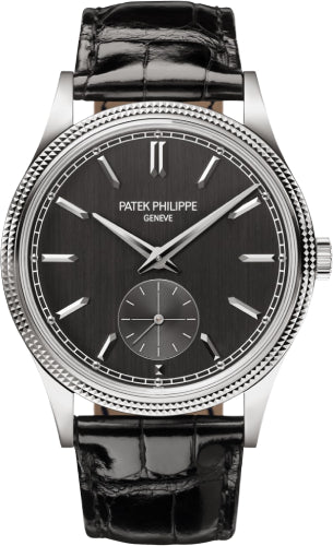 Patek Philippe Calatrava “Clous de Paris” White Gold 39 mm Hobnail Bezel Grey Dial – 6119G-001