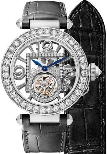 Cartier Pasha de Cartier Watch – 41 mm White Gold Case – Skeleton Dial – Dark Gray And Black Alligator Straps – HPI01435