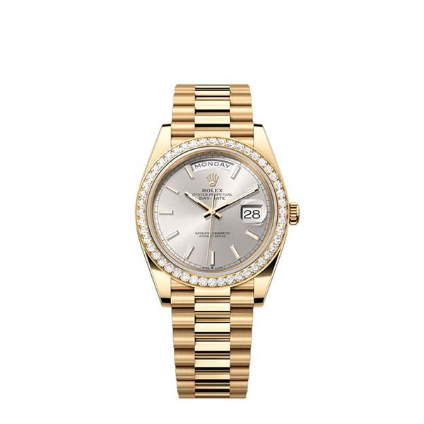 Rolex Day-Date 40, 18k Yellow Gold with Diamond-set, 40mm, Ref# 228348rbr-0042
