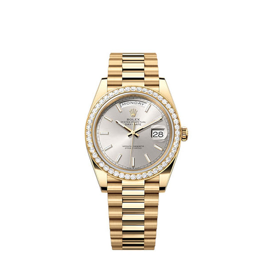 Rolex Day-Date 40, 18k Yellow Gold with Diamond-set, 40mm, Ref# 228348rbr-0042