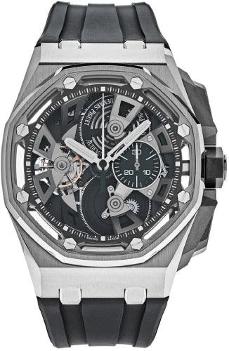 AP - Royal Oak Offshore Tourbillon Chronograph Black Stainless Steel Rubber Manual 45mm – 26421ST.OO.A002CA.01