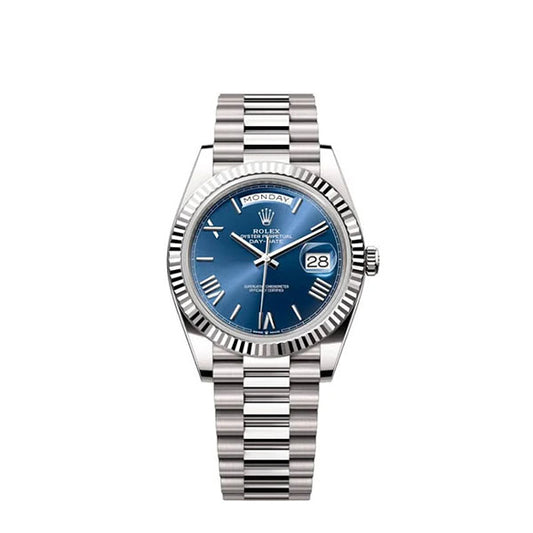 Day Date 40 228239 Bright blue dial