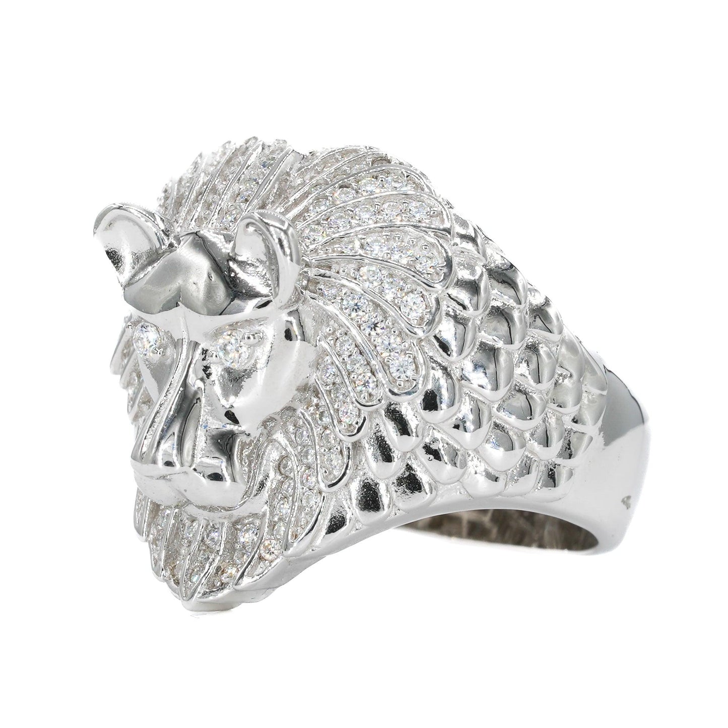 Iced Out Lion VVS Moissanite Diamond Ring