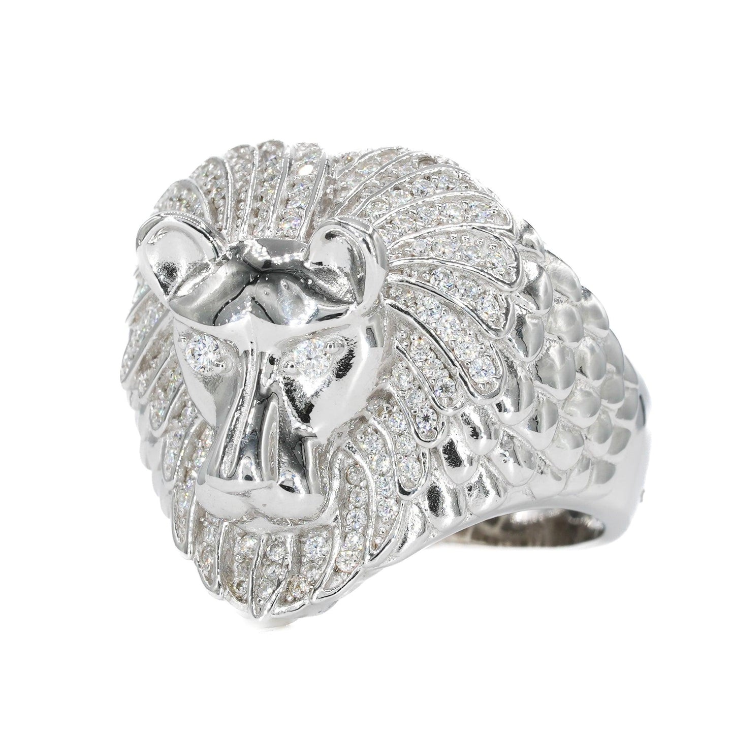 Iced Out Lion VVS Moissanite Diamond Ring