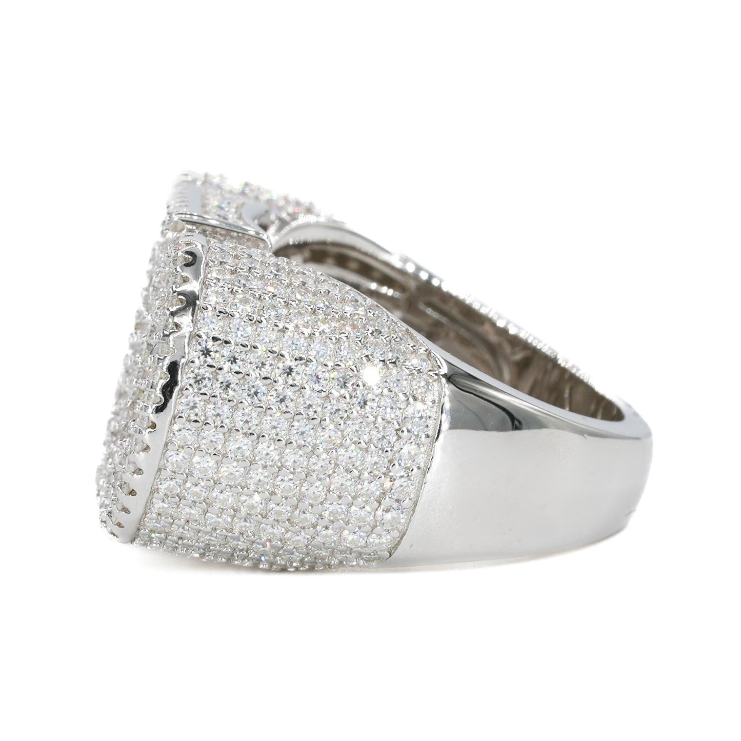 Baguette CEO Iced VVS Moissanite Diamond Ring