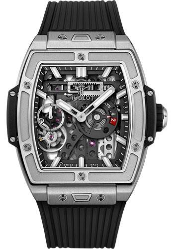 Hublot Spirit Of Big Bang MECA-10 Titanium Watch – 45 mm – Black Skeleton Dial-614.NX.1170.RX