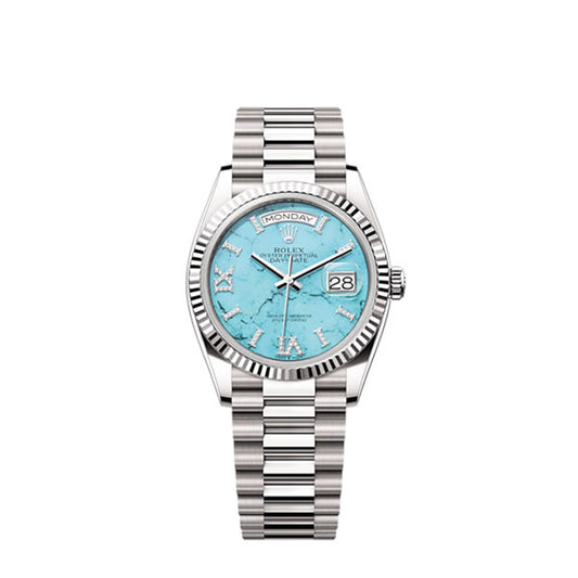 Rolex Day-Date 36, 18k White Gold with Diamond-set, 36mm, Ref# 128239-0044