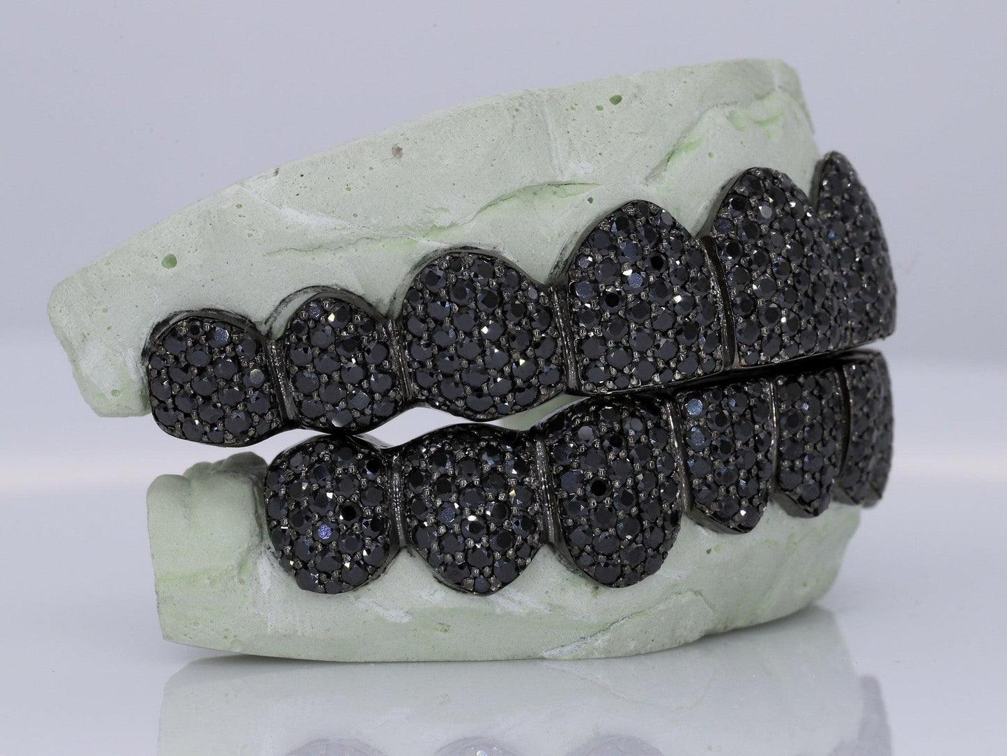 Black Moissanite Diamond Grillz