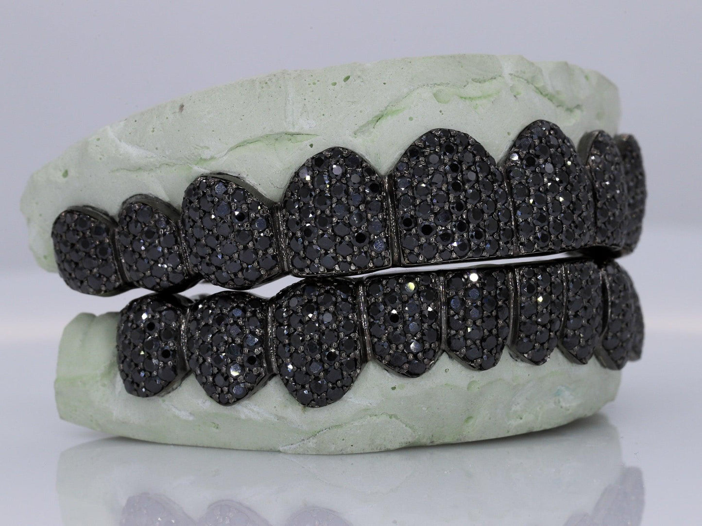 Black Moissanite Diamond Grillz