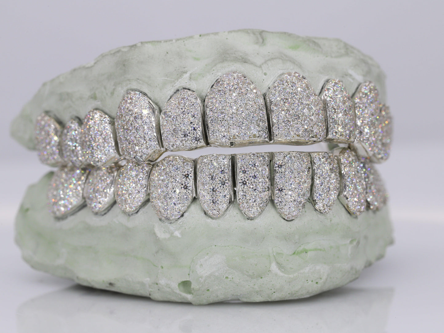 12 on 12 VVS Moisannite Diamond Grillz