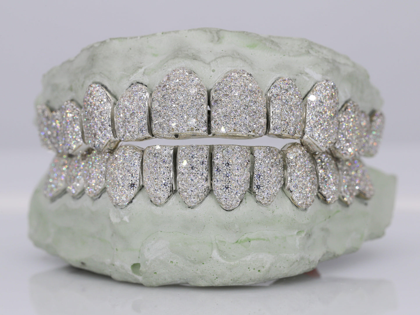 12 on 12 VVS Moisannite Diamond Grillz