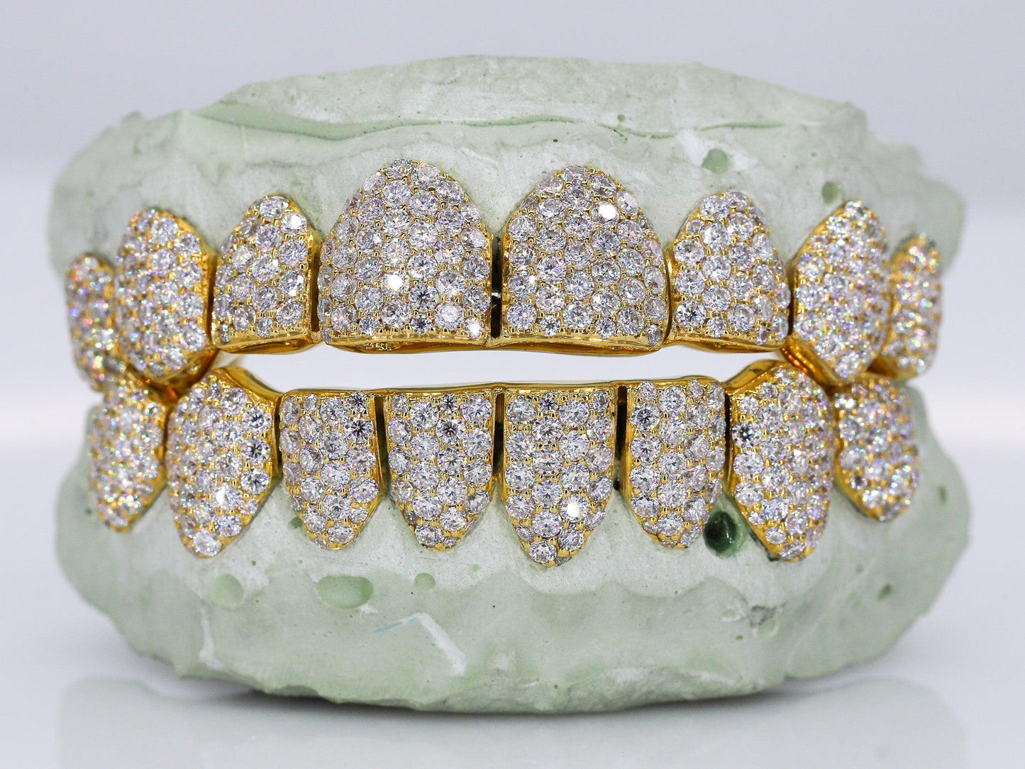 8 on 8 VVS Moissanite Diamond Grillz