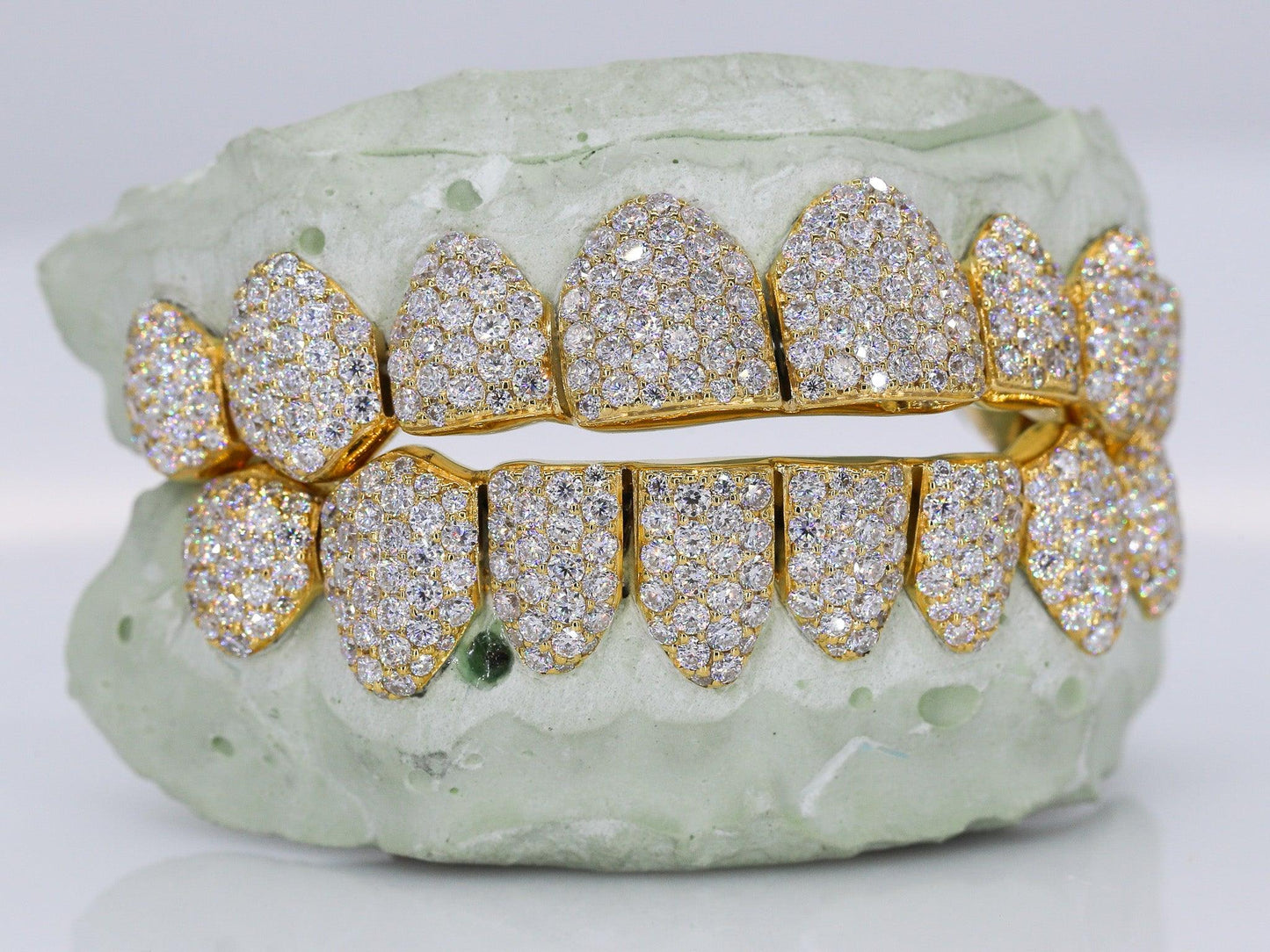 8 on 8 VVS Moissanite Diamond Grillz