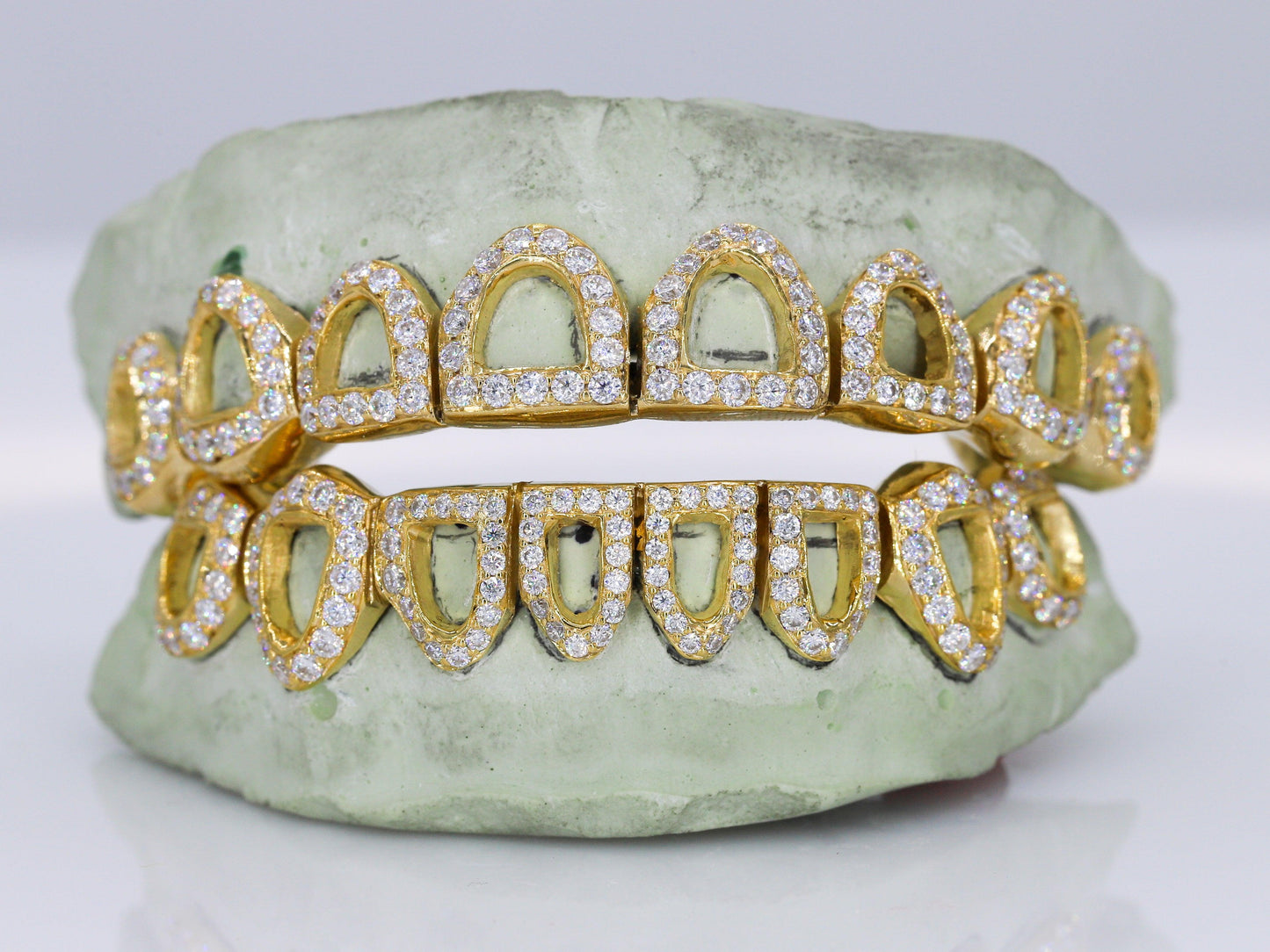 Open Faced VVS Moissanite Diamond Grillz