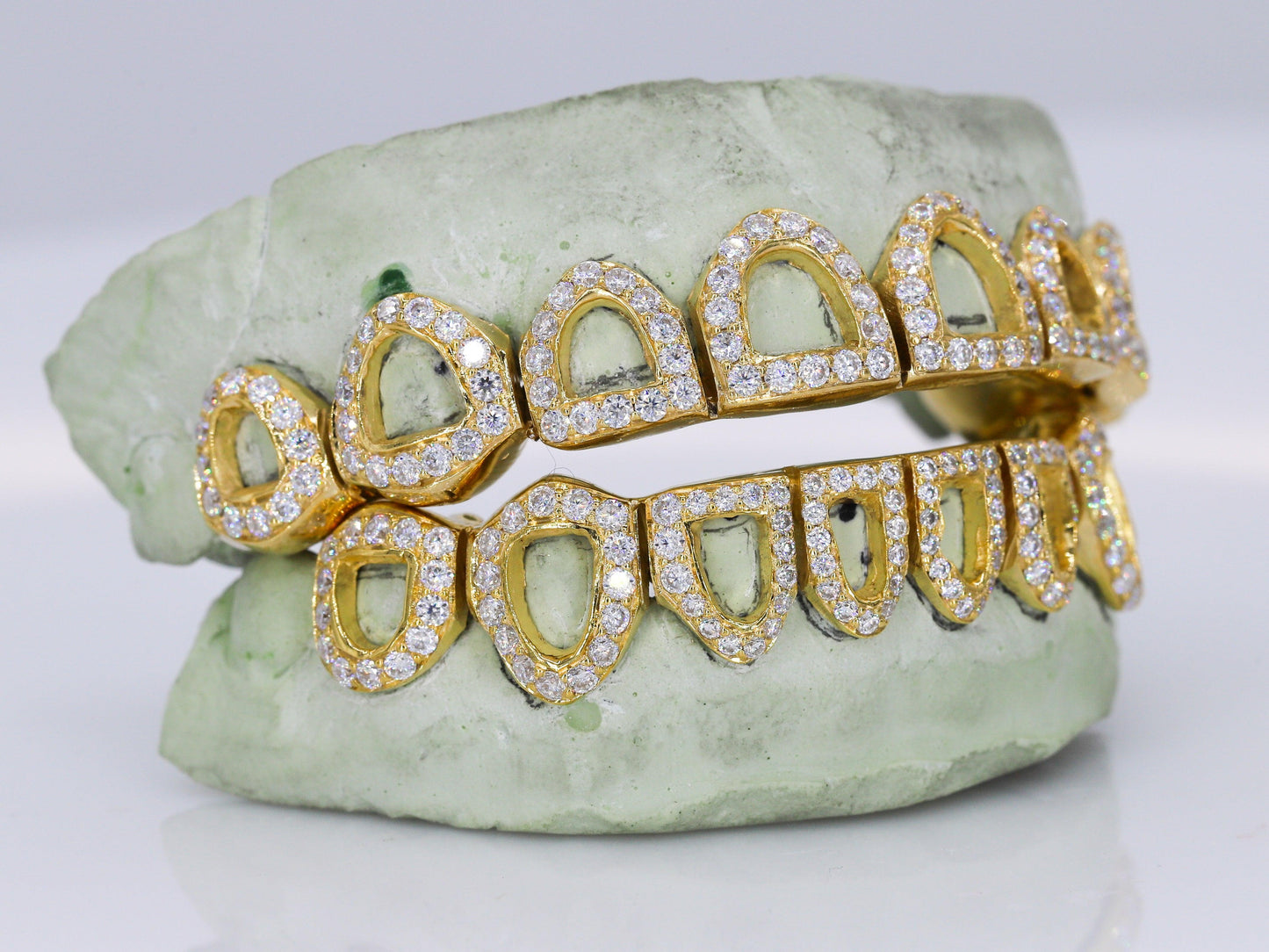 Open Faced VVS Moissanite Diamond Grillz