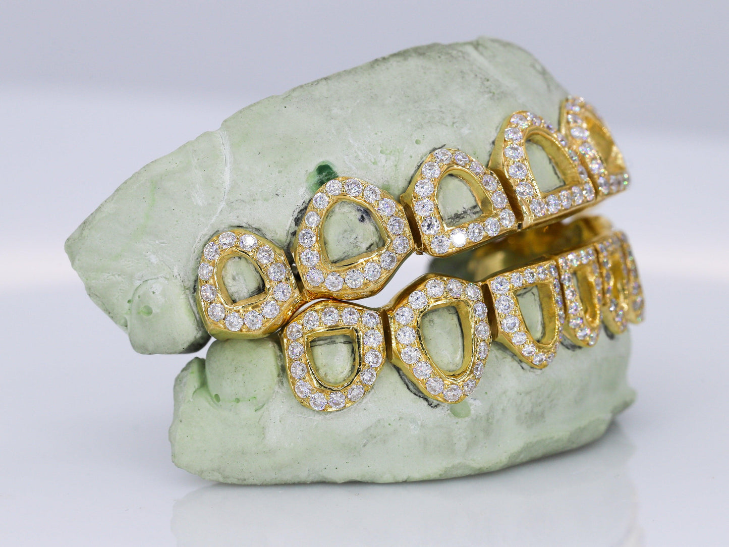 Open Faced VVS Moissanite Diamond Grillz