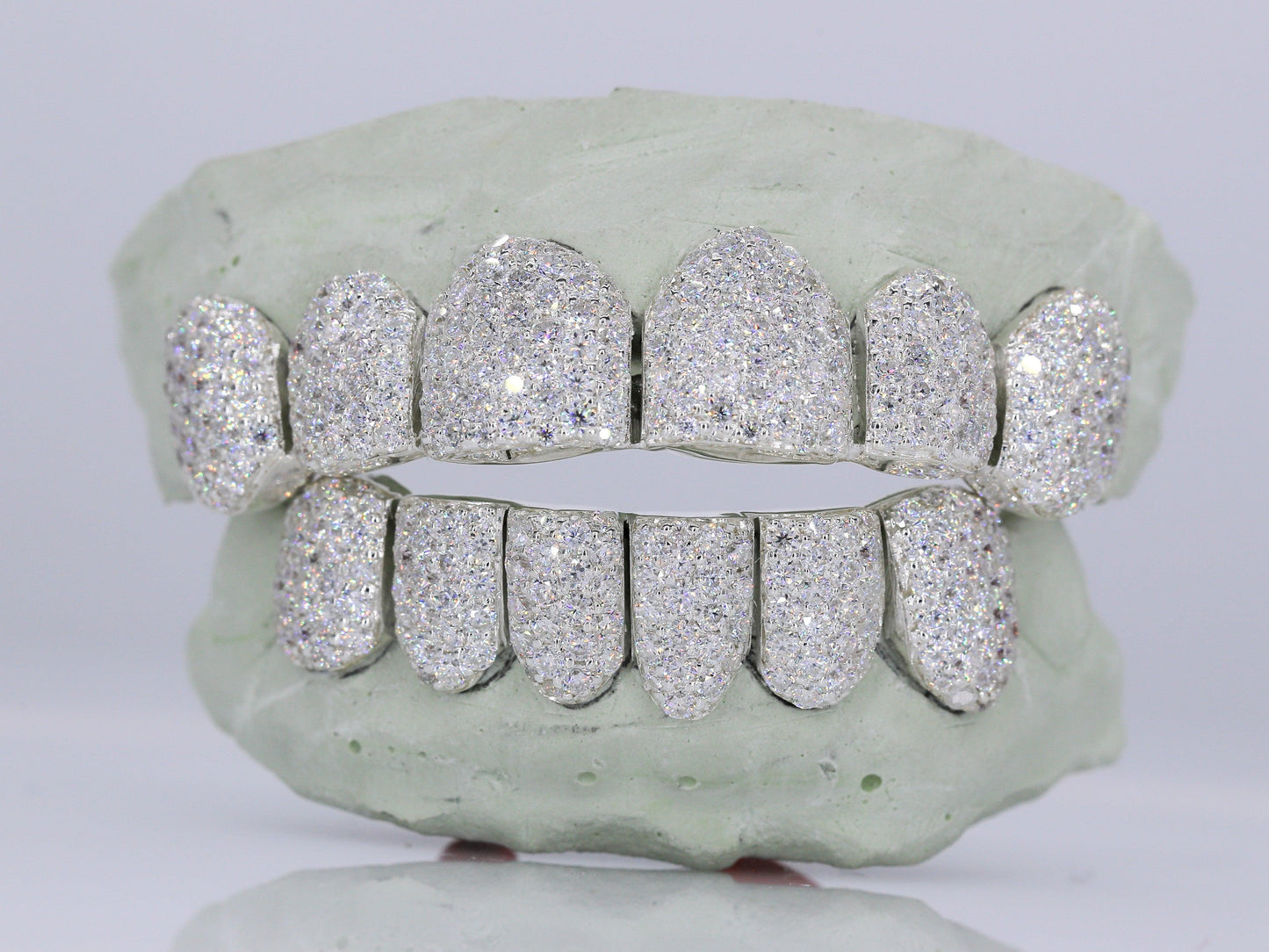 6 on 6 VVS Moissanite Diamond Grillz