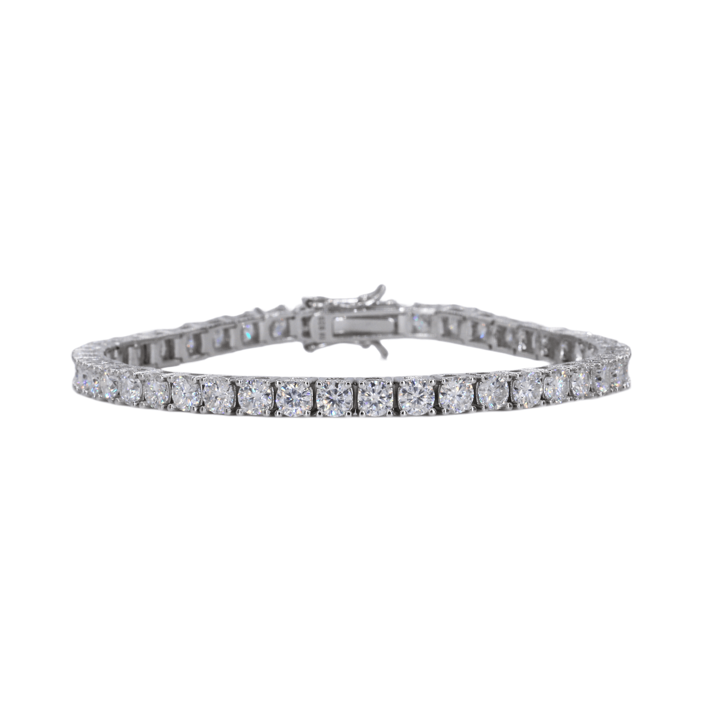 4MM Tennis Bracelet VVS Moissanite Diamonds