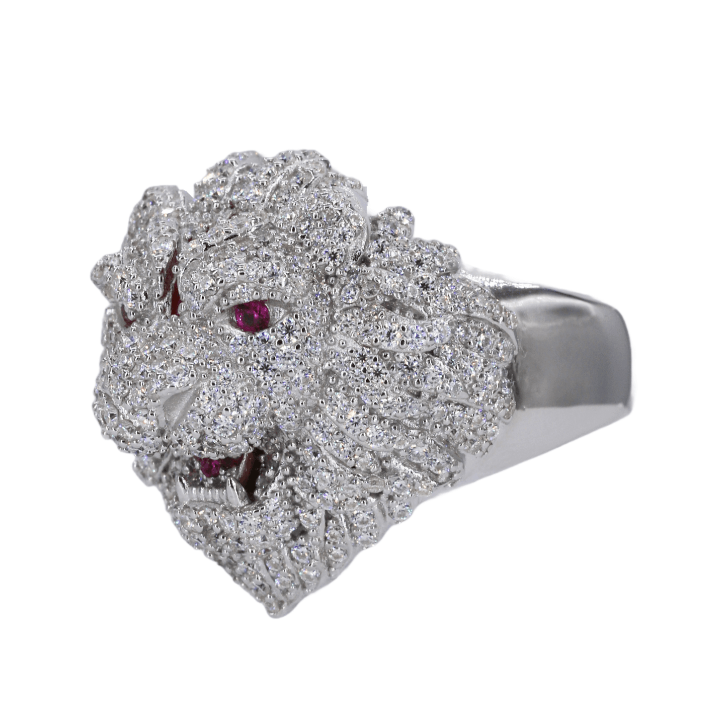 Iced Out Tiger VVS Moissanite Diamond Ring