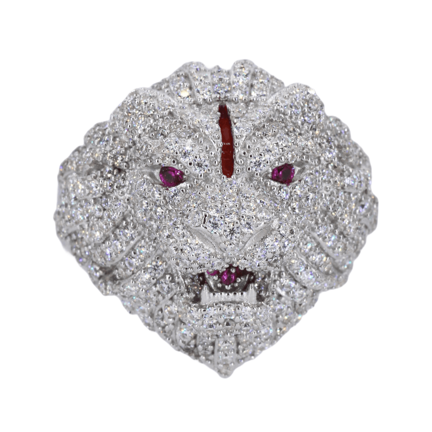 Iced Out Tiger VVS Moissanite Diamond Ring