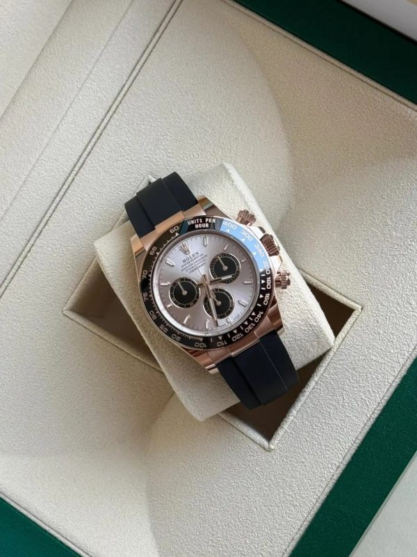 Daytona 126515 Black/RG Diamonds Dial on Oysterflex Strap