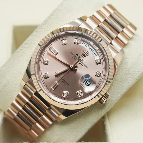 Day Date 36 128235 Edition RG Dial on President Bracelet