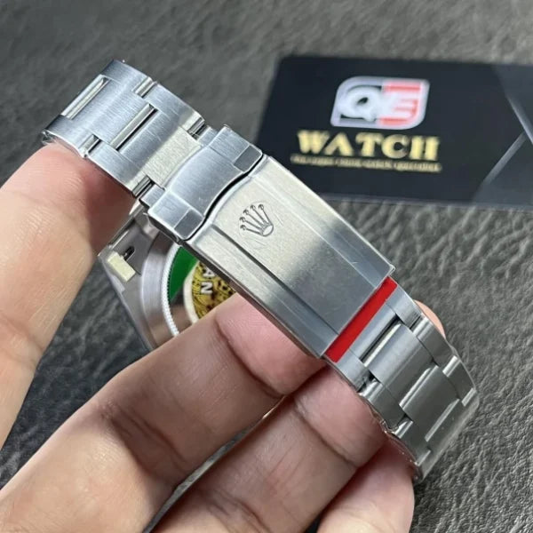 Oyster Perpetual 41mm 124300 904L Steel Yellow Dial