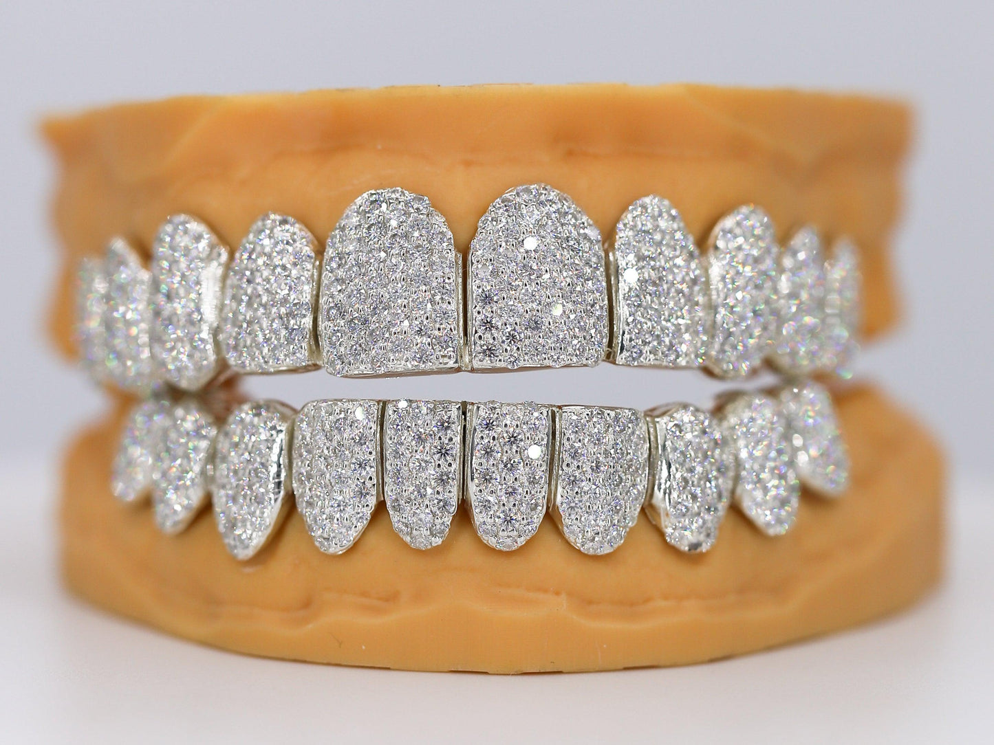 Custom Permanent VVS Moissanite Diamond Grillz