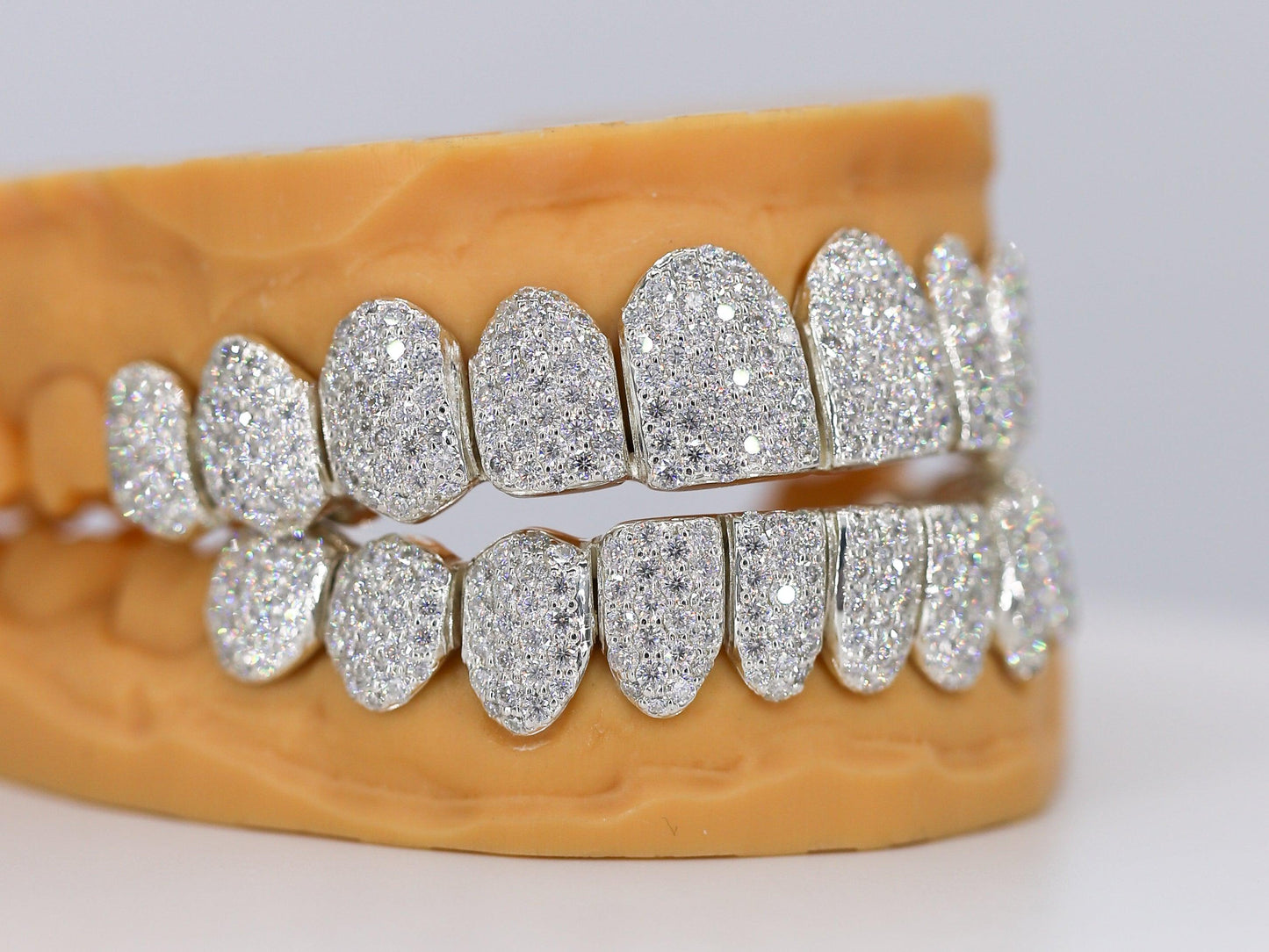 Custom Permanent VVS Moissanite Diamond Grillz