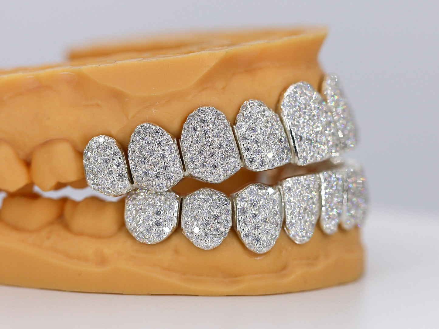 Custom Permanent VVS Moissanite Diamond Grillz